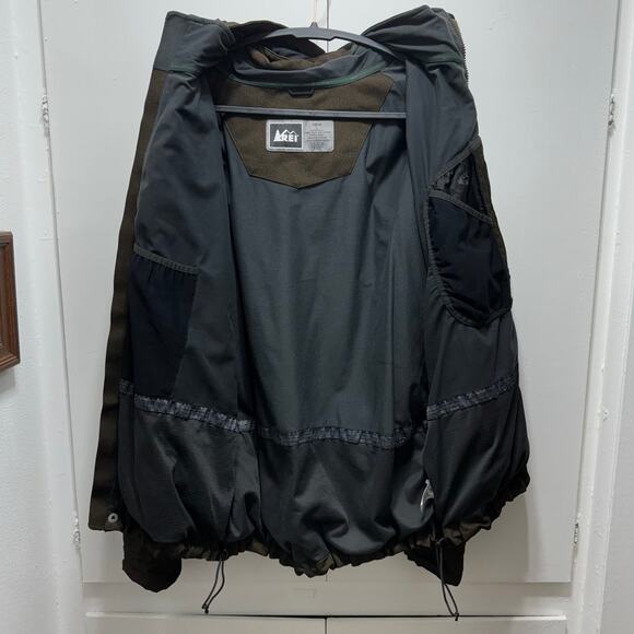 REI Coop Heavy Hooded Jacket Brown Size Large Mens - Picture 4 of 9